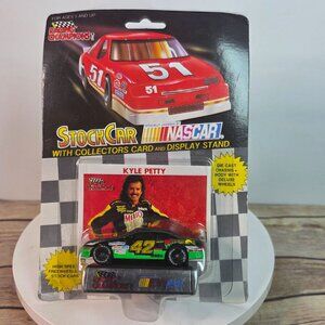 Racing Champions Kyle Petty NASCAR Stock Car Die-Cast With Card & Stand